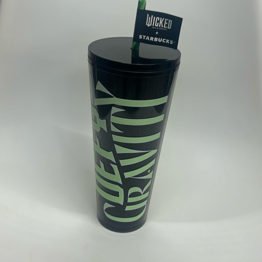 Starbucks X Wicked Defy Gravity Elphaba Glow in the Dark 24 Ounce Cold Cup